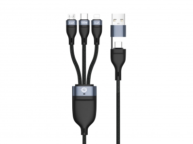 CONCEPTRONIC Kabel USB-C/A 3.0 -> 3-in-1 100W 1.50m 480Mbps