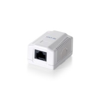 1-Port Cat.5e Surface Mounted Box, beige