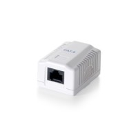 1-Port Cat.6 Surface Mounted Box, beige