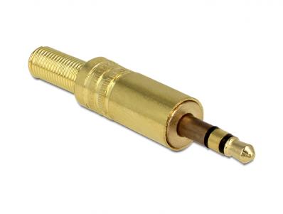 Delock Stereo plug 3.5 mm stereo with bend protection