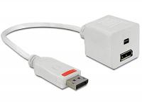 Delock Adapter Displayport male Displayport + Displayport mini female