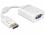 Delock Adapter Displayport 1.1 male VGA female white