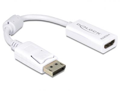 Delock Adapter Displayport 1.1 male HDMI female Passive white