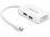 Delock Adapter mini Displayport 1.1 male Displayport HDMI DVI female Passive white