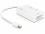 Delock Adapter mini Displayport 1.1 male Displayport HDMI DVI female Passive white