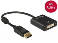 Delock Adapter Displayport 1.2 male DVI female 4K Active black