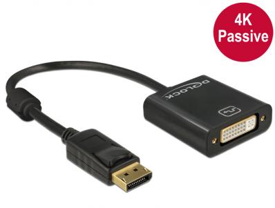 Delock Adapter Displayport 1.2 male DVI female 4K Passive black