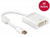 Delock Adapter mini Displayport 1.2 male DVI female 4K Active white