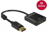Delock Adapter Displayport 1.2 male HDMI female 4K Active black