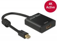 Delock Adapter mini Displayport 1.2 male HDMI female 4K Active black