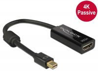 Delock Adapter mini Displayport 1.2 male HDMI female 4K Passive black