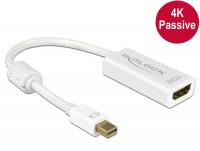 Delock Adapter mini Displayport 1.2 male HDMI female 4K Passive white