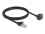 Delock Network Extension Cable RJ45 plug to RJ45 jack 90° angled Cat.6 F/UTP 1 m black