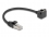 Delock Network Extension Cable RJ45 plug to RJ45 jack 90° angled Cat.6 F/UTP 0.25 m black