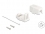 Delock Keystone Surface Mounted Box 1 Port with magnetic bottom, white