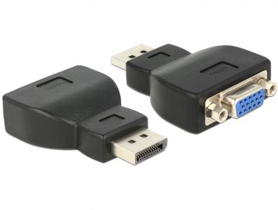 Delock Adapter Displayport 1.1 male VGA female black