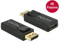 Delock Adapter Displayport 1.2 male HDMI female 4K Passive black