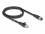 Delock M12 Cable X-coded 8 pin female to RJ45 plug Cat.5e S/FTP flexible 1 m black