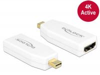 Delock Adapter mini Displayport 1.2 male HDMI female 4K Active white