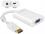 Delock Adapter Displayport 1.1 male VGA female + Audio + Power white