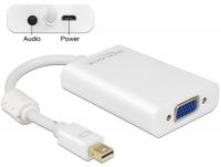 Delock Adapter mini Displayport 1.1 male VGA female + Audio + Power white