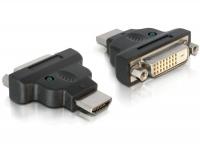 Delock Adapter HDMI male DVI-25pin female with LED