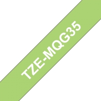 Schriftband Brother 12mmx5m hellgrau/weiß TZe-MQL35