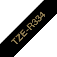 Textilband Brother 12mmx4m schwarz/gold TZER334