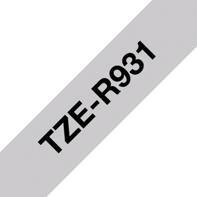 Textilband Brother 12mmx4m silber/schwarz TZER931