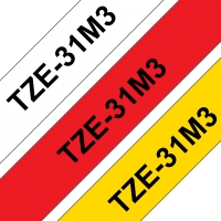Etiketten Brother 3er Pack ohne Einzelverpackung TZE-31M3