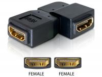 Delock Adapter HDMI female HDMI female 90 left