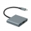 ROLINE Type C - HDMI Adapter, M/F, 1x USB 3.2 Gen 1 A, 1x Type C (Power Delivery)