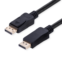 VALUE DisplayPort Cable, v2.1, 10K@60Hz, 40Gbit/s, UHBR10, DP-DP, M/M, black, 5 m