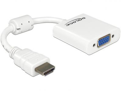 Delock Adapter HDMI-A male VGA female white