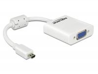 Delock Adapter HDMI-micro D male VGA female white