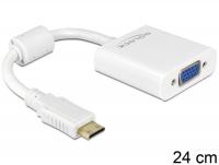 Delock Adapter HDMI-mini C male VGA female white