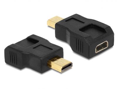 Delock Adapter HDMI micro D male female port saver