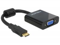 Delock Adapter HDMI-mini C male VGA female black