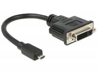 Delock Adapter HDMI Micro-D Stecker DVI 24+5 Buchse 20 cm