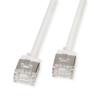 ROLINE U/FTP Data Center Patch Cord Cat.6A (Class EA), LSOH, Slim, Ultra Short Connector, white, 5 m