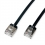 ROLINE U/FTP Data Center Patch Cord Cat.6A (Class EA), LSOH, Slim, Ultra Short Connector, black, 0.5 m