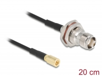 Delock Antenna Cable TNC jack to SMB plug RG-174 20 cm