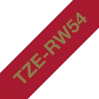 Textilband Brother 24mmx4m winrot/gold TZERW54