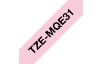 Schriftband Brother 12mmx4m rosa/schwarz TZe-MQE31