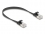 Delock RJ45 Flat Patch Cable plug to plug Cat.6A 0.25 m black