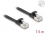 Delock RJ45 Flat Patch Cable plug to plug Cat.6A 7.5 m black