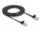 Delock RJ45 Flat Patch Cable plug to plug Cat.6A 3 m black
