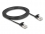 Delock RJ45 Flat Patch Cable plug to plug Cat.6A 2 m black