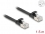Delock RJ45 Flat Patch Cable plug to plug Cat.6A 1.5 m black