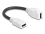 Delock Keystone Module Cable HDMI female to female 8K 60 Hz 20 cm white